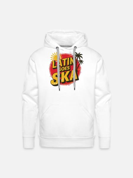 Latin Goes Ska - Men's Premium Hoodie - white