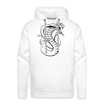 Snake Venom - Men's Premium Hoodie - white - Front - Liam (192cm)