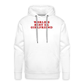 World s best ex girlfriend - Men's Premium Hoodie - white - Front - Liam (192cm)