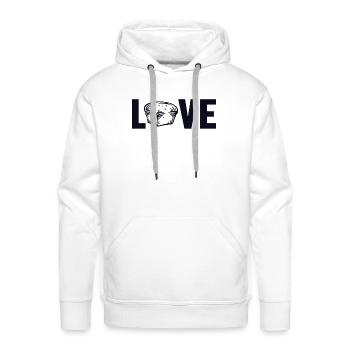 Love Bread Dough Bread Maker Bread Queen Lover - Men's Premium Hoodie - white - Front - Liam (192cm)