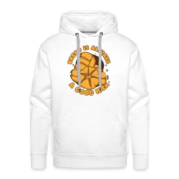 Bread Is Always A Good Idea Bread Maker Lover - Men's Premium Hoodie - white - Front - Liam (192cm)
