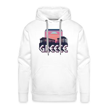 Greece for Greek and Greek Woman Greece - Men's Premium Hoodie - white - Front - Liam (192cm)
