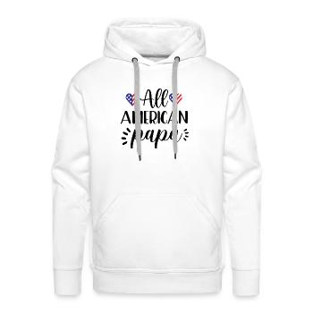 Papa - Men's Premium Hoodie - white - Front - Liam (192cm)