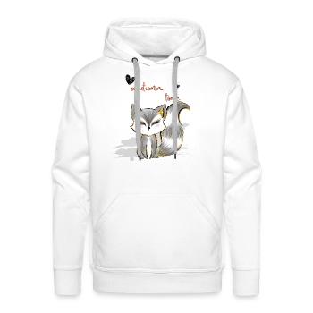 Leaf Autumn Tree Orange Fall Leaves Season - Men's Premium Hoodie - white - Front - Liam (192cm)