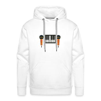 Classical Music only - Men's Premium Hoodie - white - Front - Liam (192cm)