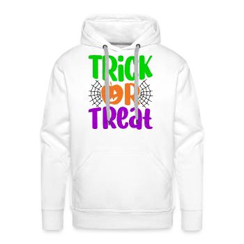 Trick Or Treat - Men's Premium Hoodie - white - Front - Liam (192cm)
