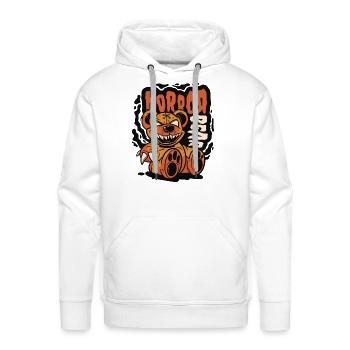 Terrifying Teddy - Men's Premium Hoodie - white - Front - Liam (192cm)