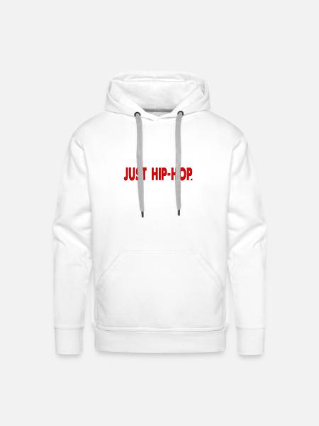 JUST HIPHOP - Men's Premium Hoodie - white