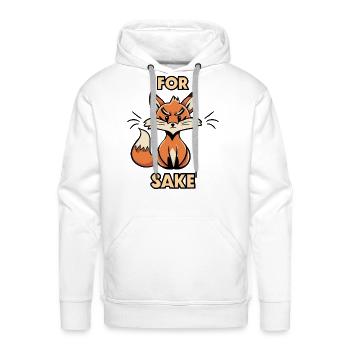 Funny For Sake Humorous Animal Pun Sassy Statement - Men's Premium Hoodie - white - Front - Liam (192cm)