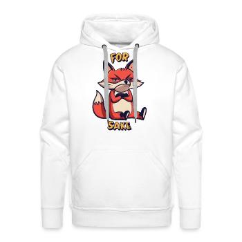 Witty For Sake Pun Animal Lover Sassy Statement - Men's Premium Hoodie - white - Front - Liam (192cm)