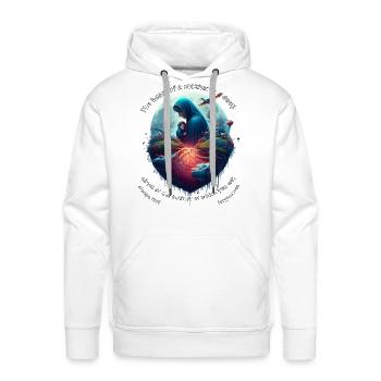 Depths of Forgiveness - Men's Premium Hoodie - white - Front - Liam (192cm)
