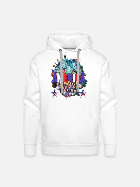 Liberty Legacy T-shirt - Men's Premium Hoodie - white