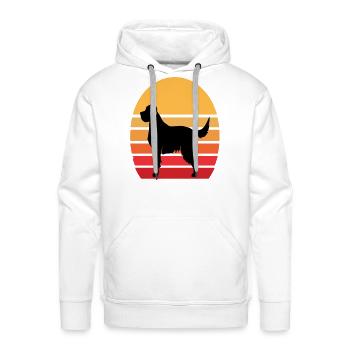 Funny Dog squad Lover cute design - Men's Premium Hoodie - white - Front - Liam (192cm)