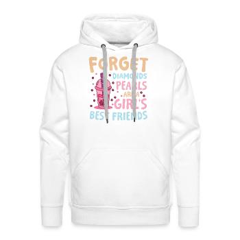 Funny Bubble Tea Saying for a Bubble tea drinker - Men's Premium Hoodie - white - Front - Liam (192cm)