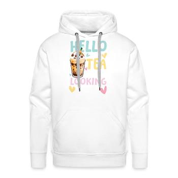 Is it tea you’re looking for for a Bubble tea - Men's Premium Hoodie - white - Front - Liam (192cm)