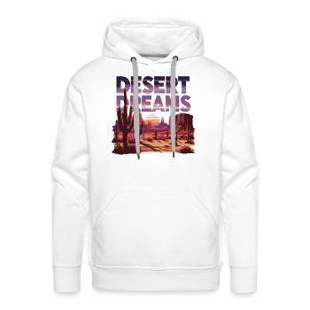 Desert Dreams Desert Sand Sand Desert for a - Men's Premium Hoodie - white - Front - Liam (192cm)