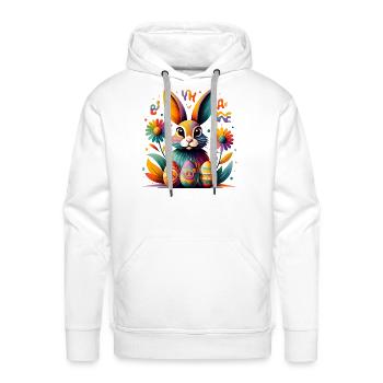 EASTER BUNNY - Men's Premium Hoodie - white - Front - Liam (192cm)