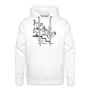 Adulte 18ème anniversaire Fête Drôle 18 ans Ados - Molleton à capuche Premium pour homme - blanc - Devant - Liam (192cm)