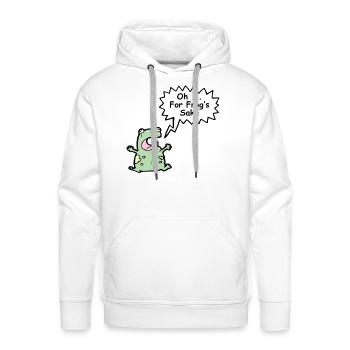Oh FFS! For Frogs Sake Shirt – Funny Frog Lover - Men's Premium Hoodie - white - Front - Liam (192cm)