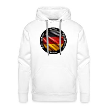 Germany - Men's Premium Hoodie - white - Front - Liam (192cm)