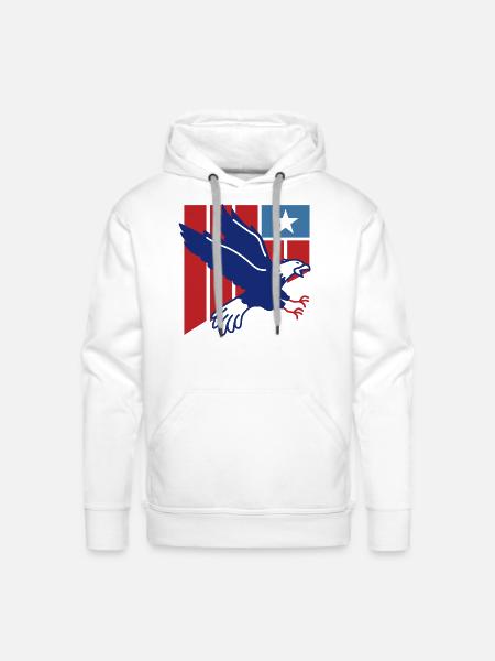 American 4th of July - Men's Premium Hoodie - white