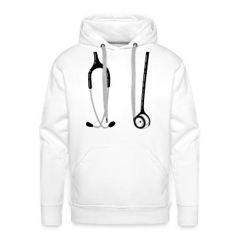 Stethoscope - Men's Premium Hoodie - white - Front - Liam (192cm)