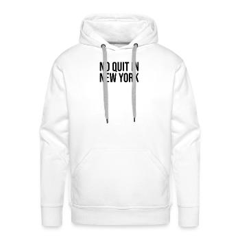No Quit in New York, ny - Men's Premium Hoodie - white - Front - Liam (192cm)