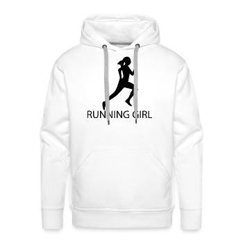 triathlon - Men's Premium Hoodie - white - Front - Liam (192cm)
