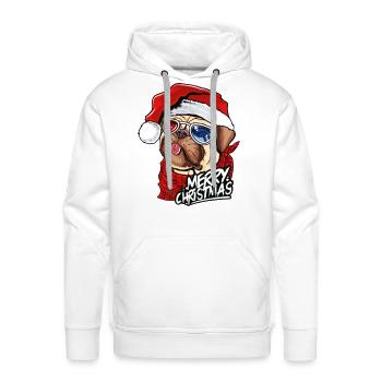 Merry Christmas Merry Christmas - Men's Premium Hoodie - white - Front - Liam (192cm)