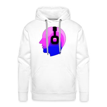 Msc logo - Men's Premium Hoodie - white - Front - Liam (192cm)