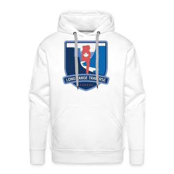 Long Range Traverse – Canada - Men's Premium Hoodie - white - Front - Liam (192cm)
