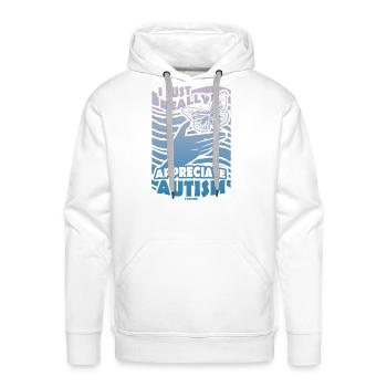 I like autism - Men's Premium Hoodie - white - Front - Liam (192cm)
