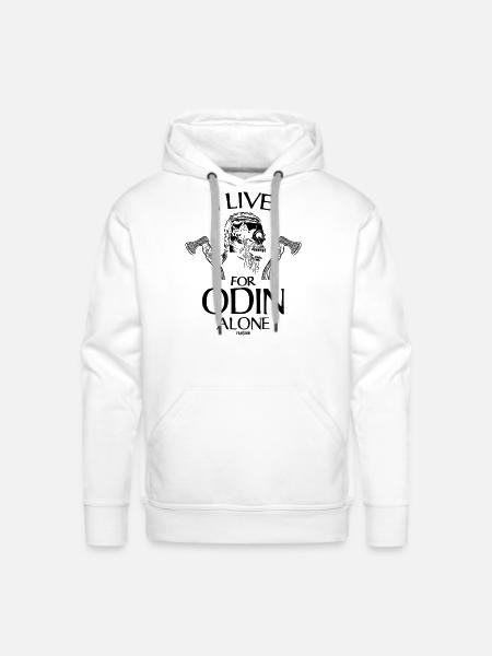 Odin Viking God - Men's Premium Hoodie - white