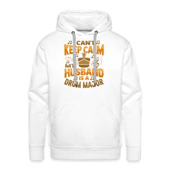 My Husband is a Drum Major Design for a Drum Major - Men's Premium Hoodie - white - Front - Liam (192cm)
