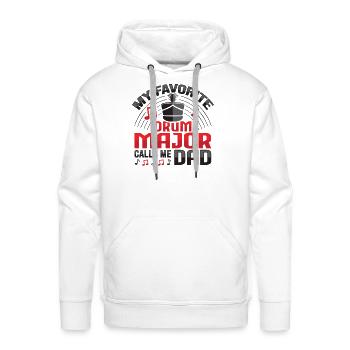 Drum Major calls me Dad Design for a Drum Major - Men's Premium Hoodie - white - Front - Liam (192cm)