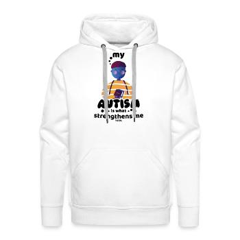 Autism autistic son Young - Men's Premium Hoodie - white - Front - Liam (192cm)
