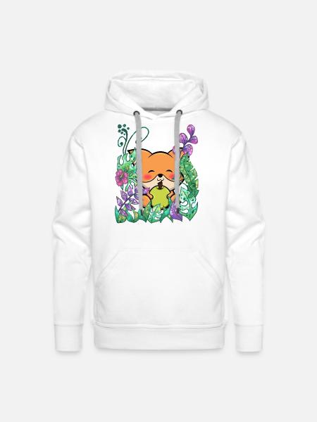 Fuchswald animal jungle - Men's Premium Hoodie - white