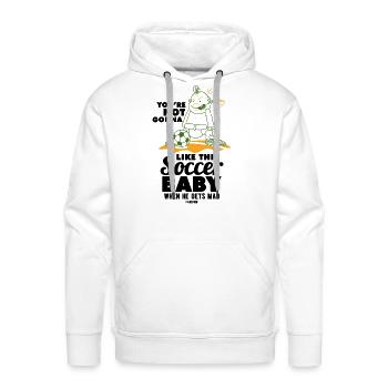 Baby toddler football - Men's Premium Hoodie - white - Front - Liam (192cm)