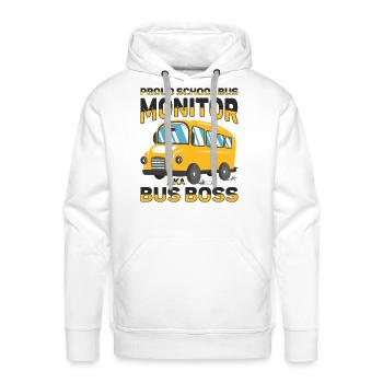 School Bus Monitor Bus Aide Attendant Student - Men's Premium Hoodie - white - Front - Liam (192cm)