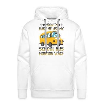 School Bus Monitor Bus Aide Attendant Student - Men's Premium Hoodie - white - Front - Liam (192cm)