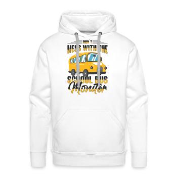 School Bus Monitor Bus Aide Attendant Student - Men's Premium Hoodie - white - Front - Liam (192cm)