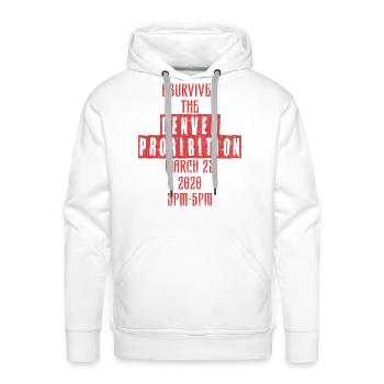 I survived the Denver prohibition March 23 2020 3p - Men's Premium Hoodie - white - Front - Liam (192cm)