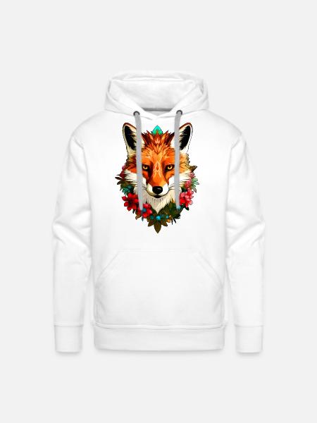 Foxes Style - Men's Premium Hoodie - white