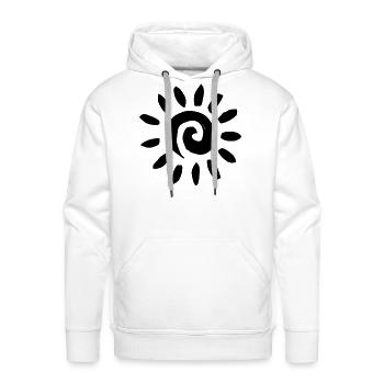 Please provide the design image to proceed - Men's Premium Hoodie - white - Front - Liam (192cm)