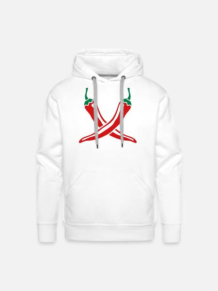 Chillies - Men's Premium Hoodie - white