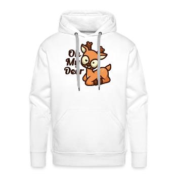 Oh My Deer - Men's Premium Hoodie - white - Front - Liam (192cm)