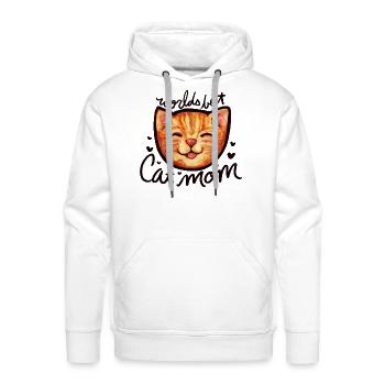 World s Best Cat Mom - Men's Premium Hoodie - white - Front - Liam (192cm)