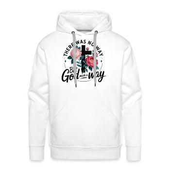 Christian Was No Way Religious - Men's Premium Hoodie - white - Front - Liam (192cm)