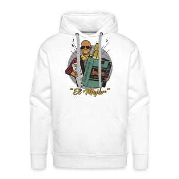 Vintage Caribbean Smooth and Flavored - Men's Premium Hoodie - white - Front - Liam (192cm)