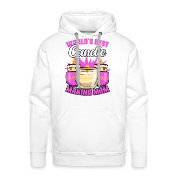 World s Best Awesome Candle Making Hobby For A - Men's Premium Hoodie - white - Front - Liam (192cm)
